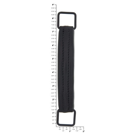 6" Black, Handle, Leather
