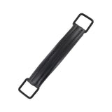 6" Black, Handle, Leather