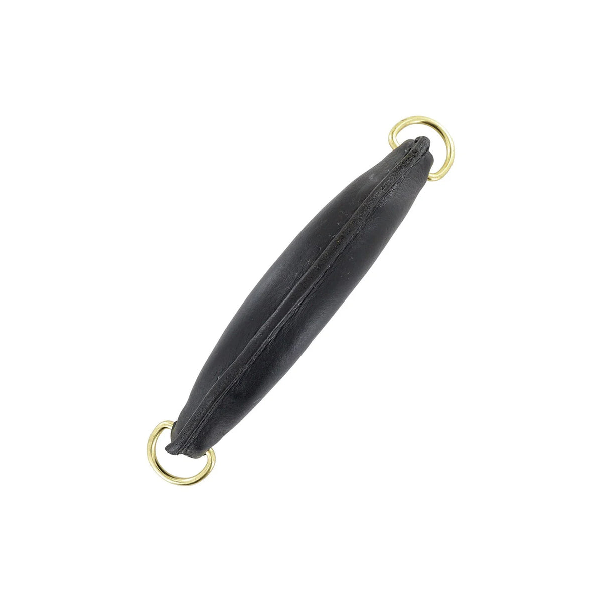 7" Black, Handle with Gold Hardware, Leather