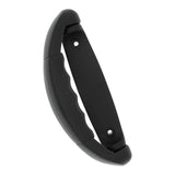 7 1/4" Black, Handle with Mounting Plate, Plastic