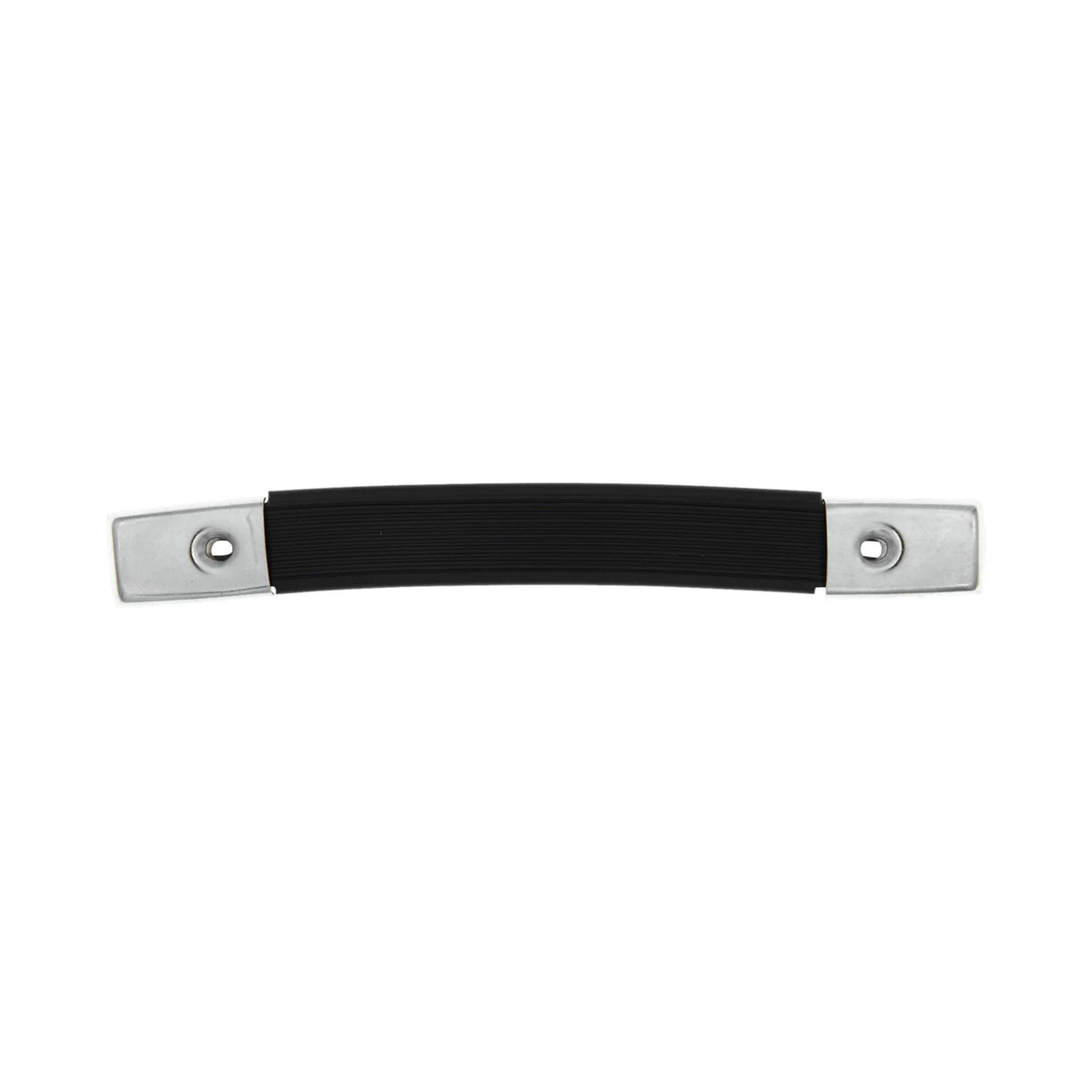 8 1/2" Black, Handle With Nickel Hardware, Vinyl