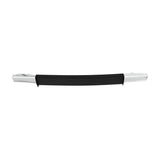 8 3/4" Black, Handle with Nickel Hardware, Vinyl