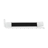 8 3/4" Black, Handle with Nickel Hardware, Vinyl