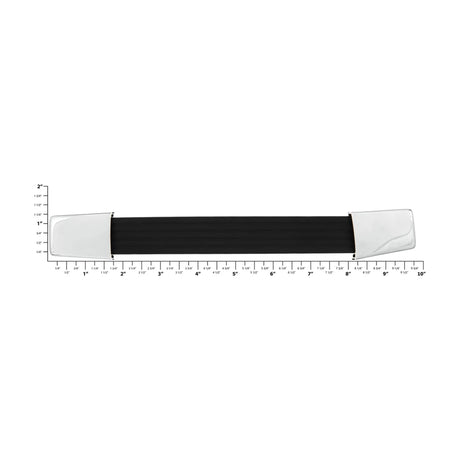 8 3/4" Black, Handle with Nickel Hardware, Vinyl