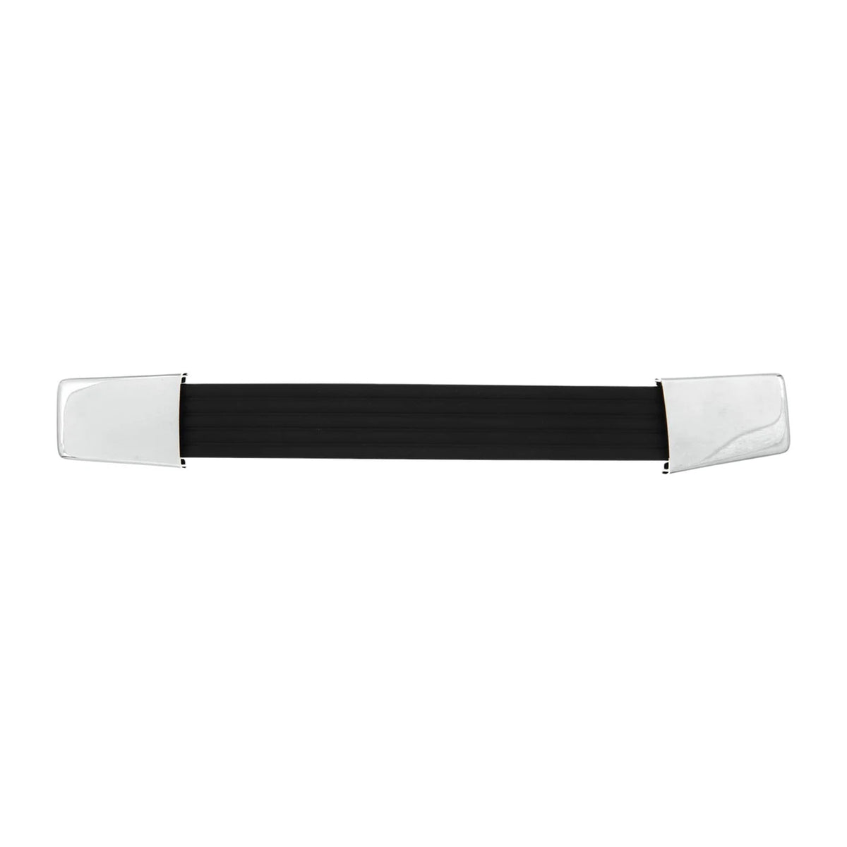 8 3/4" Black, Handle with Nickel Hardware, Vinyl
