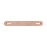 1" Natural Russet, Slotted Round End Trunk Handle, Leather