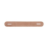 1" Natural Russet, Slotted Round End Trunk Handle, Leather