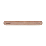 1" Natural Russet, Slotted Round End Trunk Handle, Leather