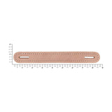 1" Natural Russet, Slotted Round End Trunk Handle, Leather