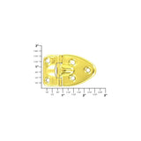 1 1/2" Brass, Stop Hinge, Zinc Alloy