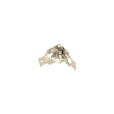 1 1/2" Nickel, Stop Hinge Plate, Steel