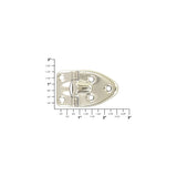 1 1/2" Nickel, Stop Hinge, Zinc Alloy