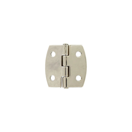1 1/2" Shiny Nickel, Box/Case Plated Hinge, Zinc Alloy