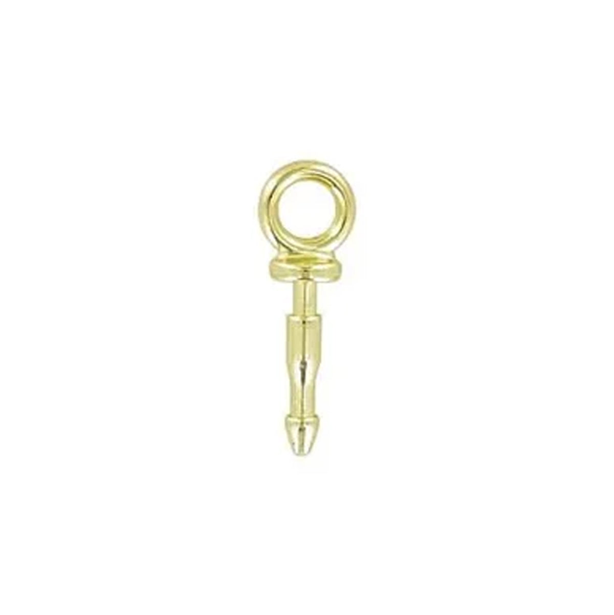 1 1/4" Brass, Snapper Rivet Ring, Steel