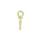 1 1/4" Brass, Snapper Rivet Ring, Steel