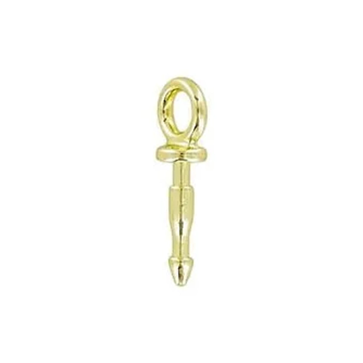 1 1/4" Brass, Snapper Rivet Ring, Steel