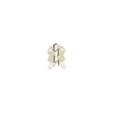 1 1/4" Nickel, Box/Case Stop Hinge Plate, Zinc Alloy
