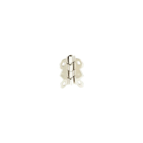 1 1/4" Nickel, Box/Case Stop Hinge Plate, Zinc Alloy