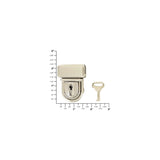 1 1/4" Nickel, Tuck Lock, Zinc Alloy
