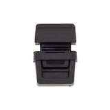 1 1/2" Black, Tuck Catch, Plastic