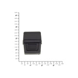 1 1/2" Black, Tuck Catch, Plastic