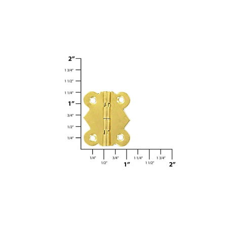 1 1/4" Brass, Box/Case Stop Hinge, Zinc Alloy
