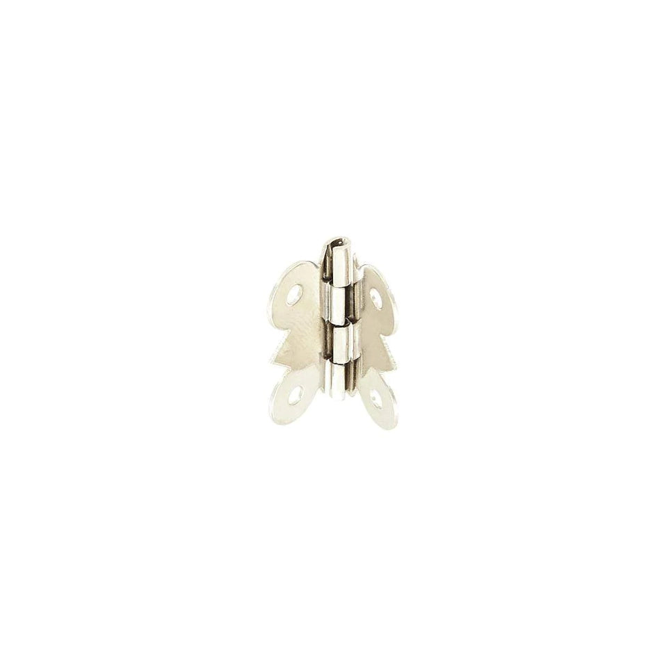 1 1/8" Nickel, Box/Case Hinge Plate, Zinc Alloy