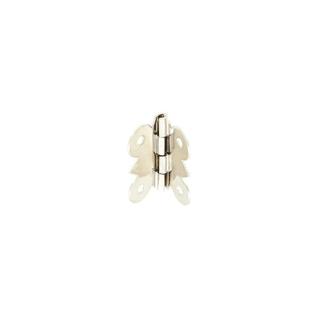 1 1/8" Nickel, Box/Case Hinge Plate, Zinc Alloy