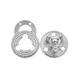 1 1/8" Nickel, Turn Lock, Zinc Alloy