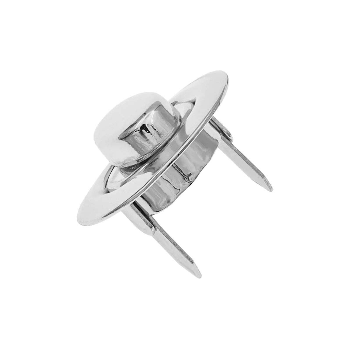1 3/16" Nickel, Turn Lock, Zinc Alloy