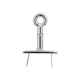 1 3/4" Shiny Nickel, Triple Plate Turn Lock, Zinc Alloy, #P-2390-NIC