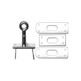 1 3/4" Shiny Nickel, Triple Plate Turn Lock, Zinc Alloy, #P-2390-NIC