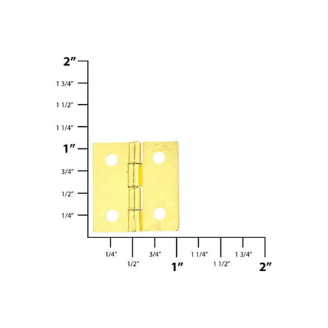 1" Brass, Box/Case Hinge Plate, Zinc Alloy