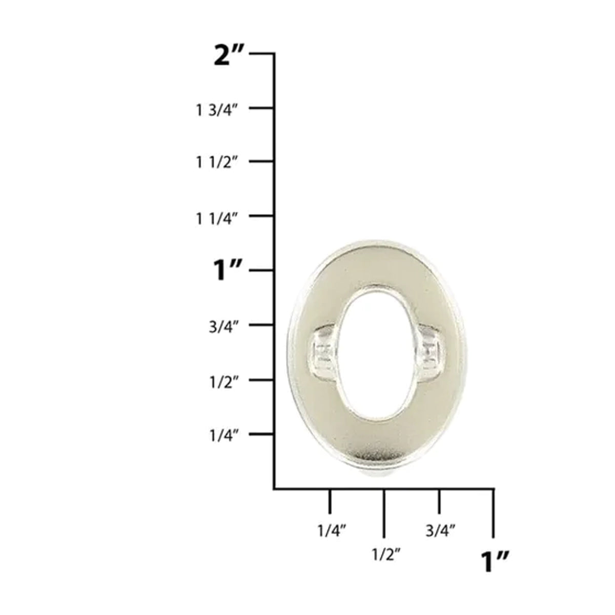 Common Sense® 1" Nickel Eyelet, Zinc Alloy