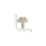 2 1/16" Polished Nickel, Hasp, Zinc Alloy