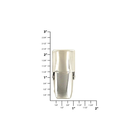 2 1/4" Shiny Nickel, Catch, Steel