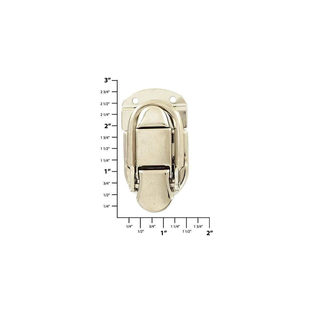 2 3/8" Nickel, Drawbolt Catch, Steel