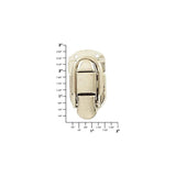2 3/8" Nickel, Drawbolt Catch, Steel