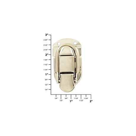 2 3/8" Nickel, Drawbolt Catch, Steel