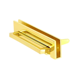 2 5/8" Gold, Flap Drop Lock, Zinc Alloy