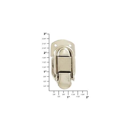 2 7/16" Nickel, Latch Lock Drawbolt, Steel