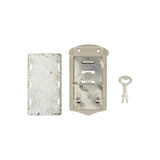 2 7/8" Satin Nickel, 3-Position Flap Lock, Zinc Alloy