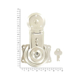 3 1/2" Nickel, Trunk Lock, Steel