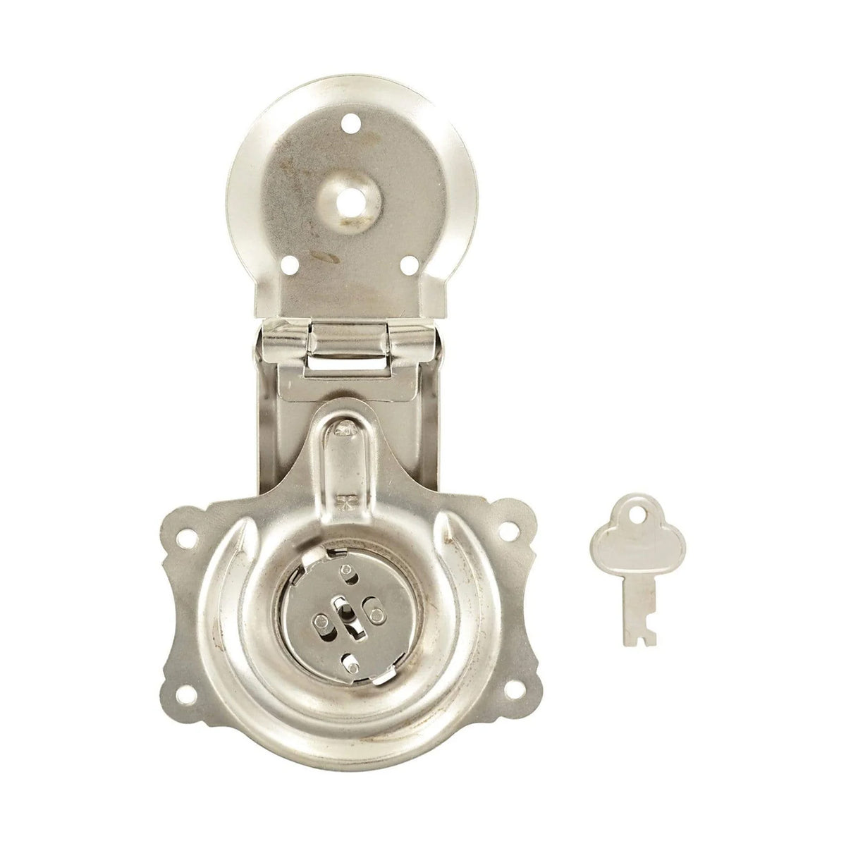 3 1/2" Nickel, Trunk Lock, Steel