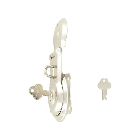 3 1/2" Nickel, Trunk Lock, Steel