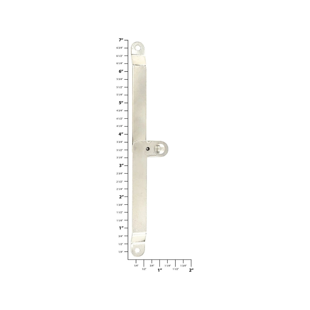 6 3/8" Nickel, Stay Plate, Zinc Alloy