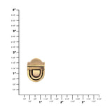 3/4" Antique Brass, Tuck Catch, Zinc Alloy