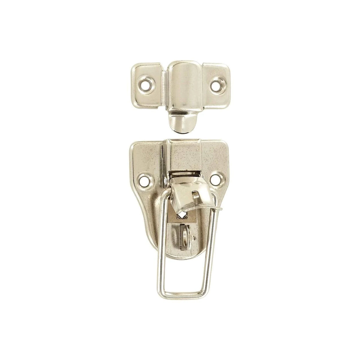3" Nickel, Drawbolt w/ Padlock Loop, Steel