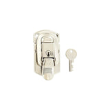 3" Nickel, Locking Drawbolt, Steel