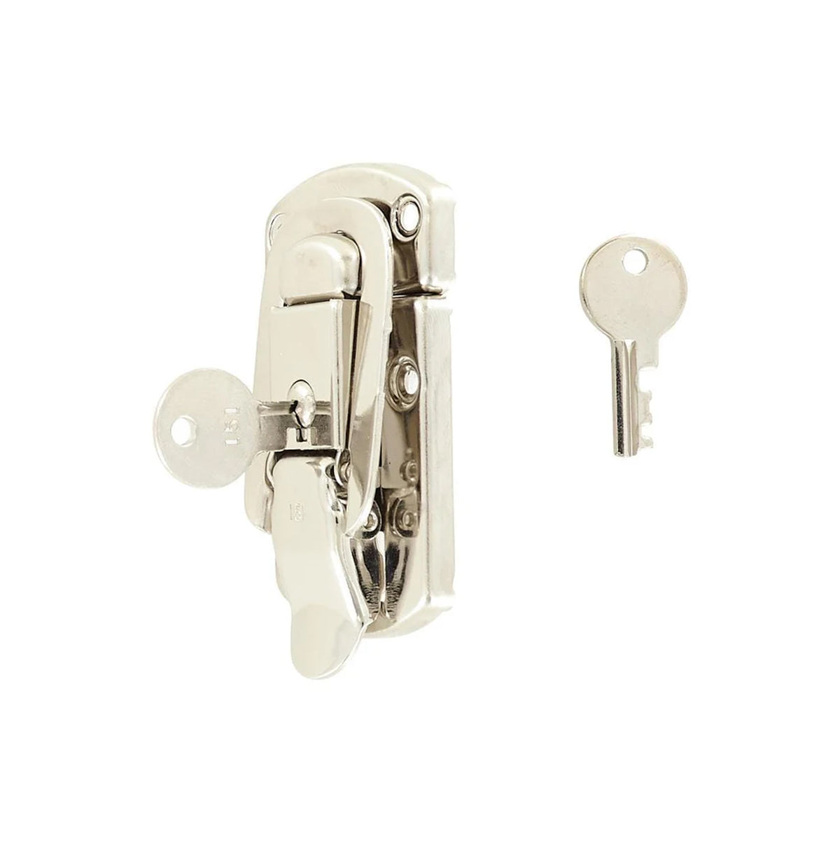 3" Nickel, Locking Drawbolt, Steel